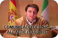 Comunicado del Sr. Alcalde