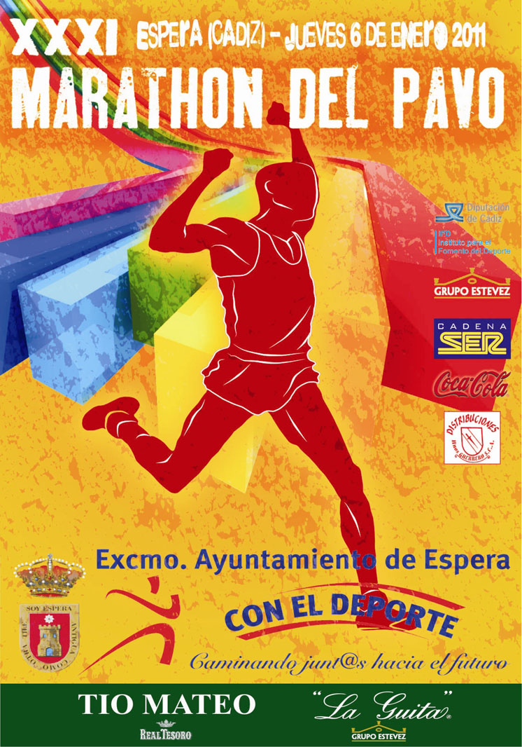 Cartel Marathón del Pavo 2011