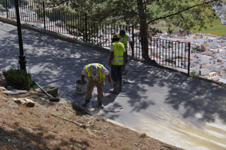 Pavimentación ruedos del castillo 2