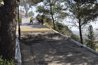 Pavimentación ruedos del castillo 3