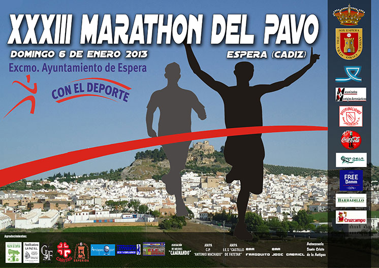 Cartel Marathón del Pavo 2013